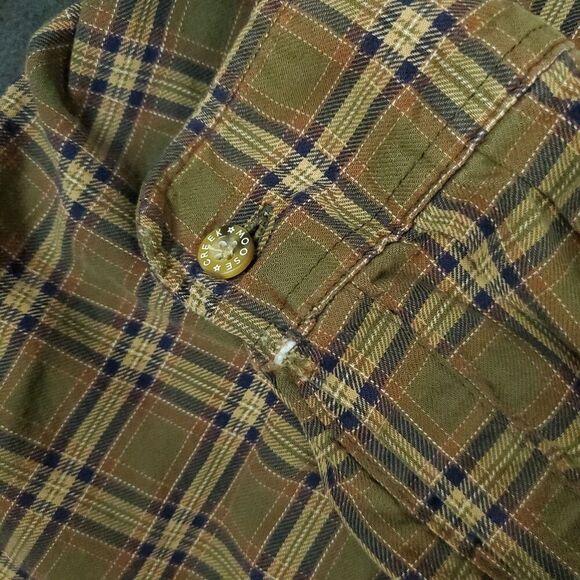 Moose Creek Flannel Lot Of 2 Button Down Shirt Men's Large Brown Plaid Workwear - Picture 12 of 14